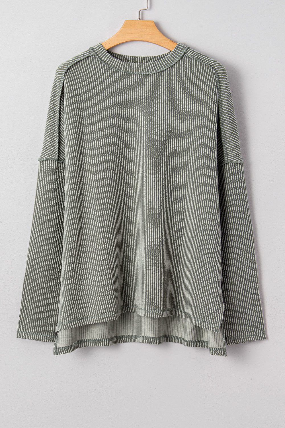 ribbed long sleeve top