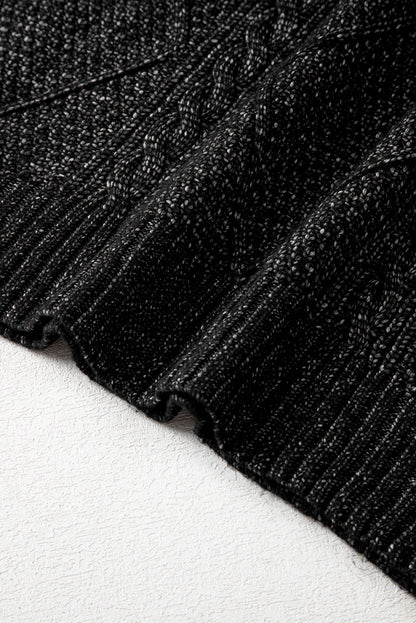 black knit dress