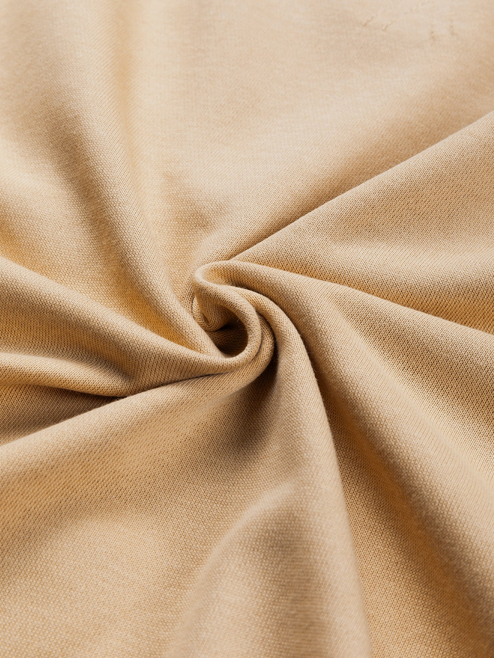 French Beige Lattice Hollow Out Back Sweatshirt for Casual Chic Comfort