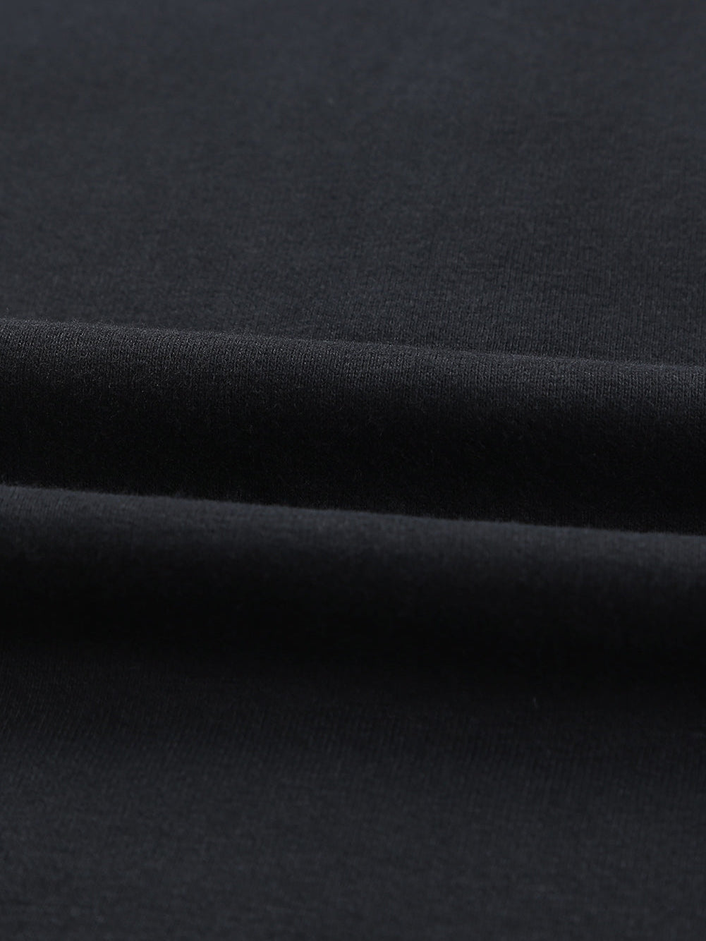 Black Batwing Snap Henley Hoodie with Kangaroo Pocket