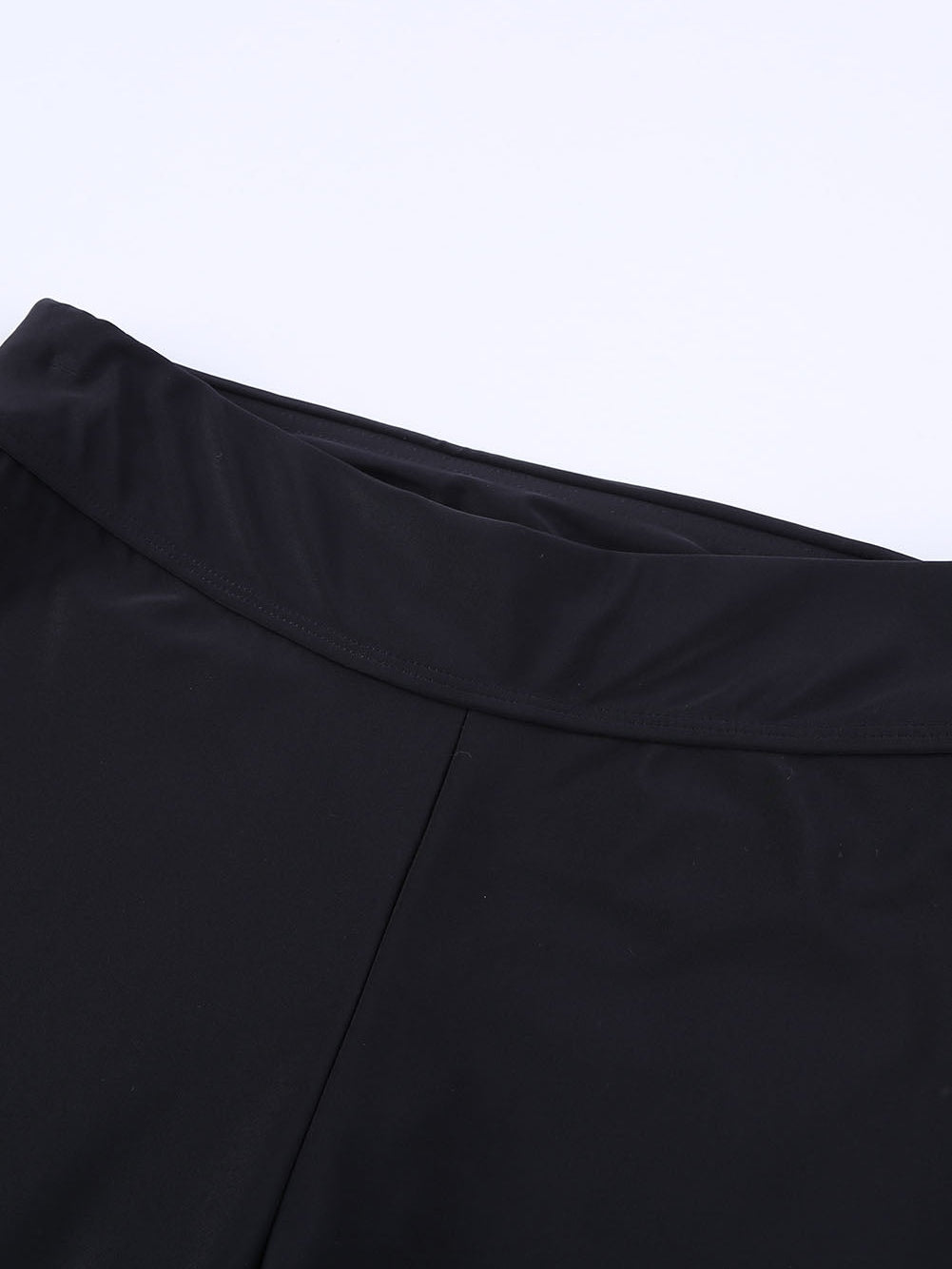 Black Adjustable Length Swim Leggings