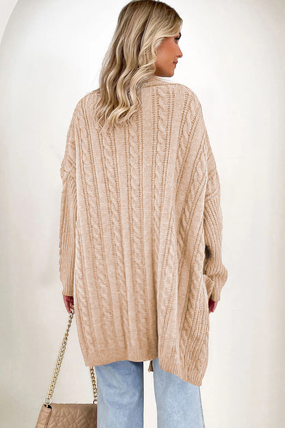 oversized chunky knit cardigan