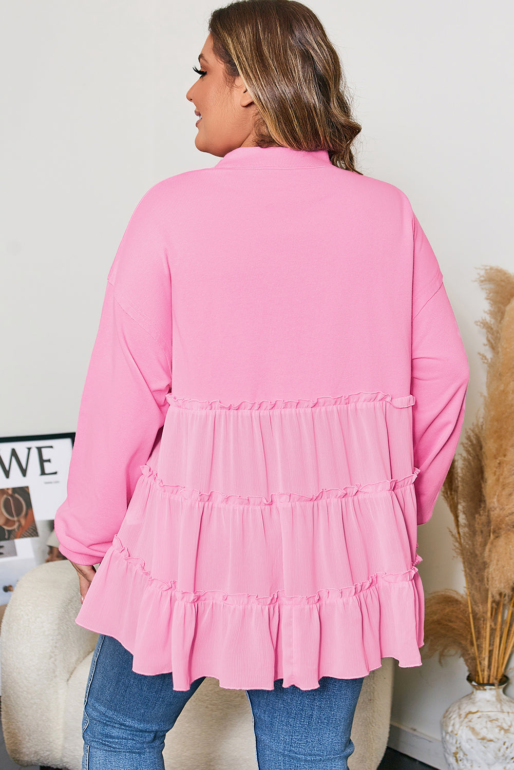plus size long sleeve top