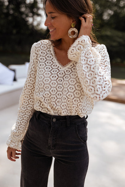 flower lace top