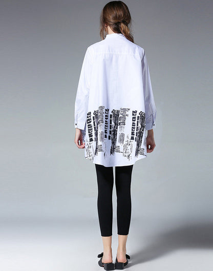 Blouses - Loose Fashion Versatile Printed Blouse - MsDressly