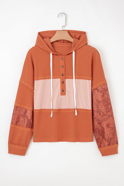 waffle knit hoodie