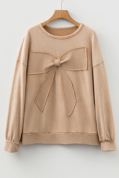 big bow pullover sweatshirt