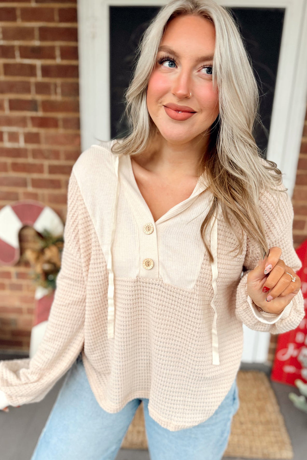 Hooded Long Sleeve Top