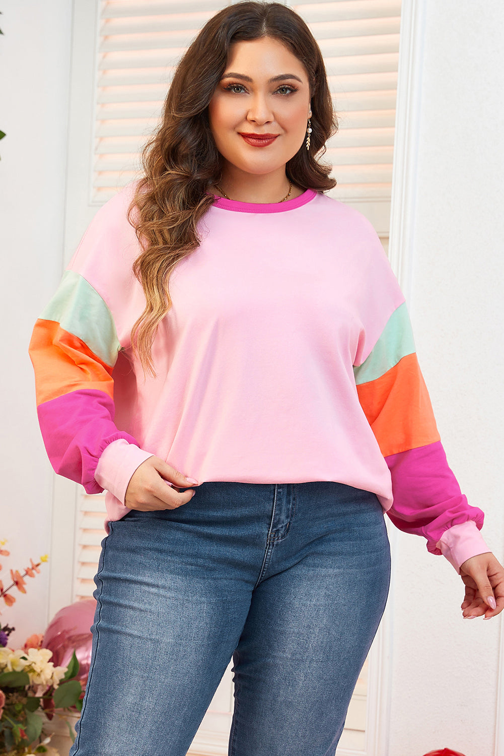 long sleeve plus size top