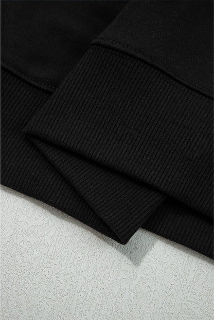 black graphic sweatshirt