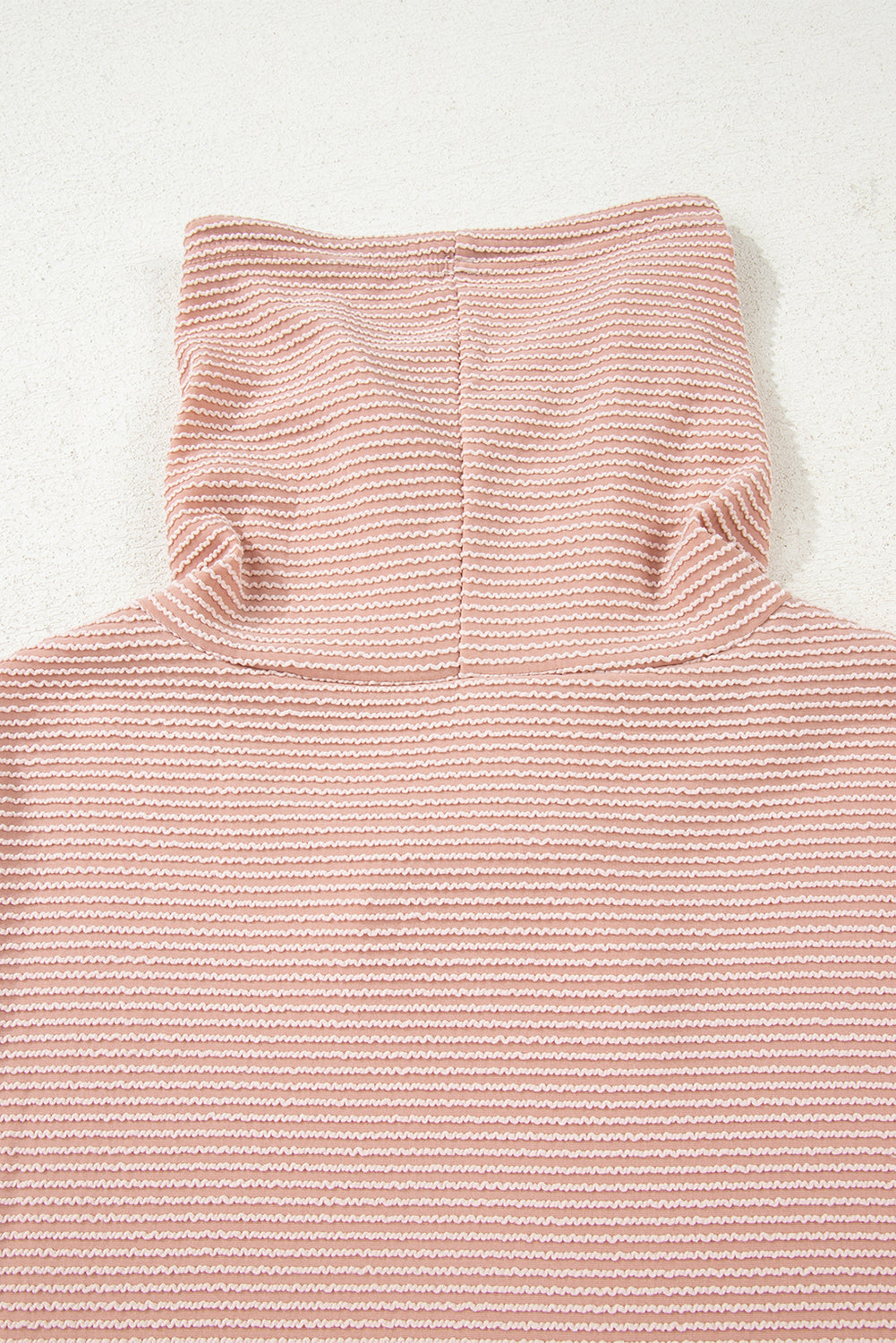 twisted ribbed long sleeve top