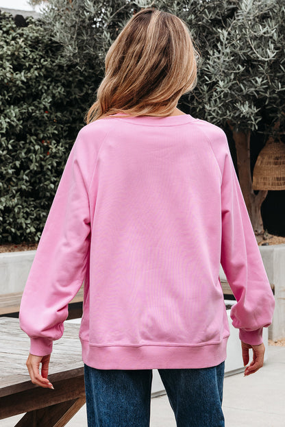 raglan sleeve sweatshirt