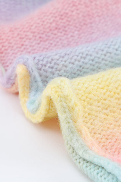 Glowing Multicolour Tie-Dye Oversized Cardigan