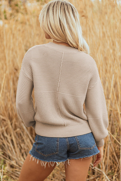 womens puff sleeve sweater