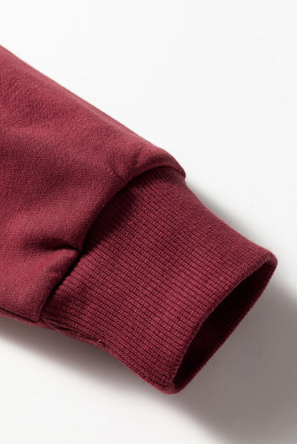 varsity striped sweatshirt