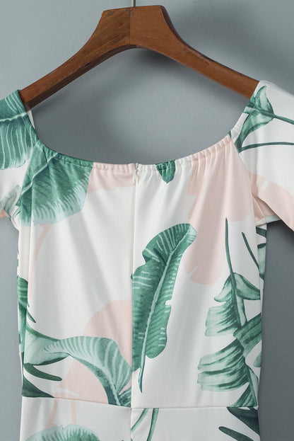 High Waist Split Bohemian Halter Maxi Dress