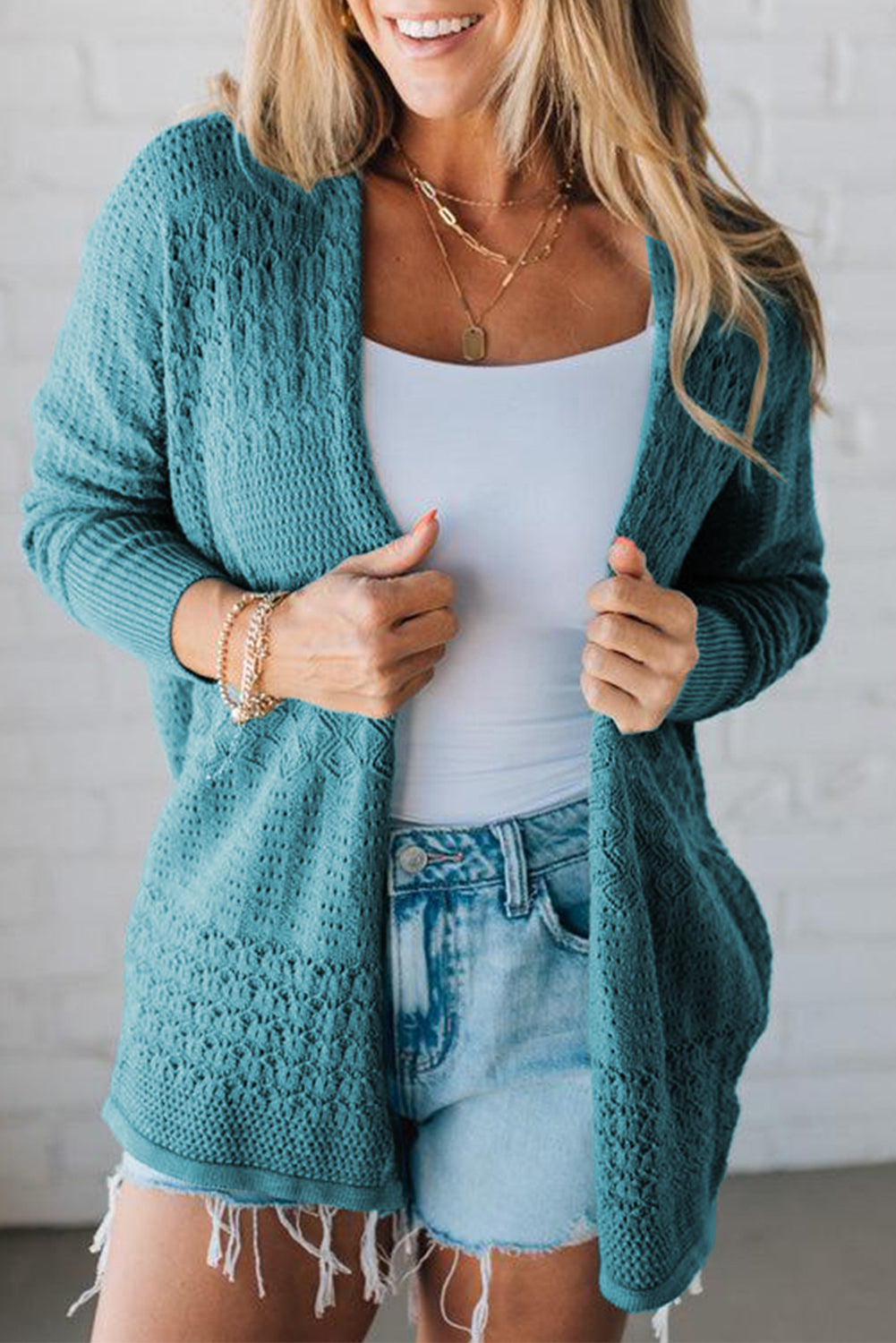 womens open front cardigan