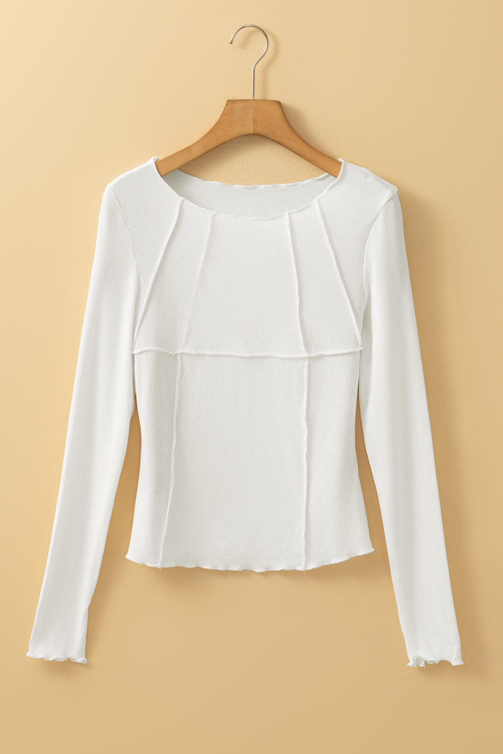 white long sleeve top