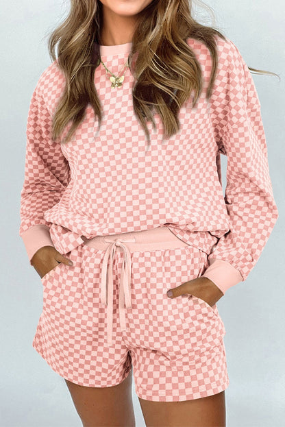 2 piece long sleeve short set