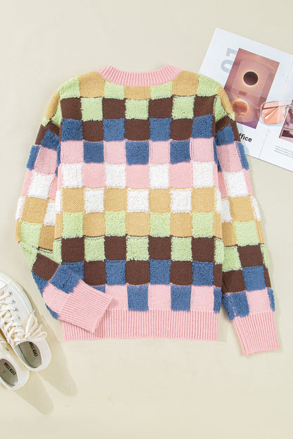 checkered cardigan womens