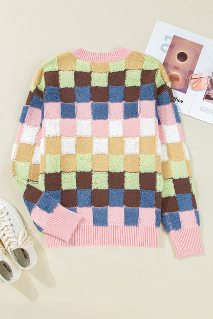 checkered cardigan womens