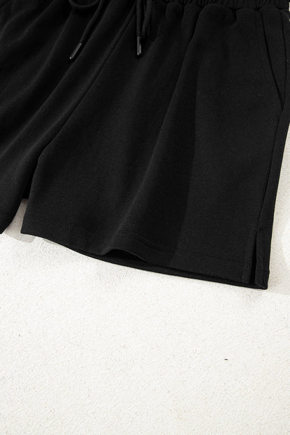 varsity sweatshirt short set