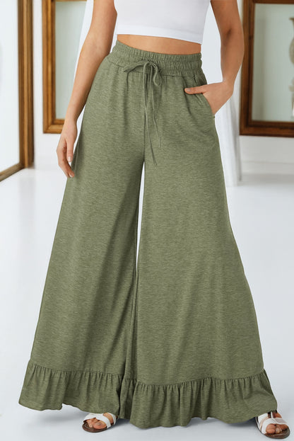 wide leg pants with pockets