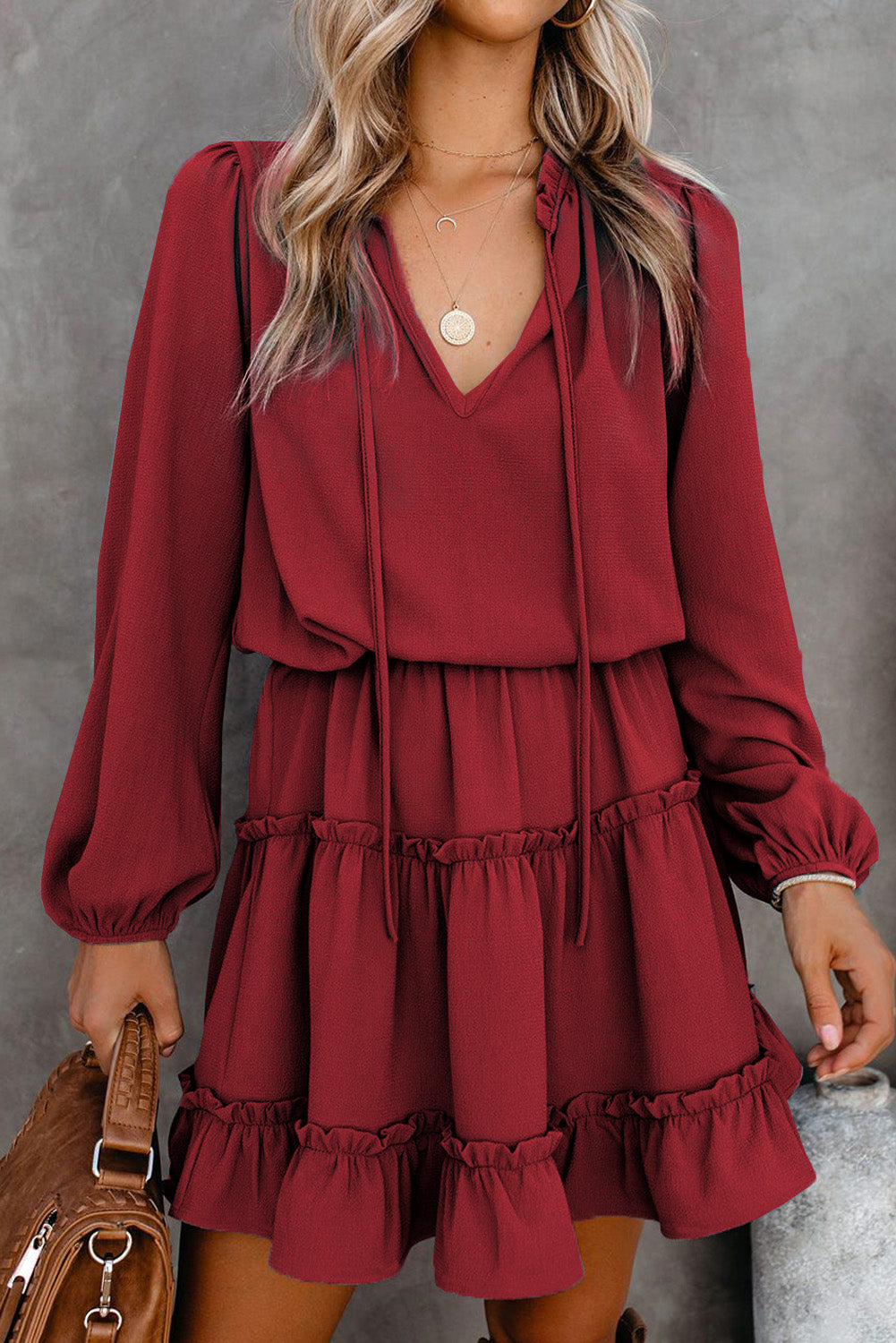 Ruffle Tiered Mini Dress