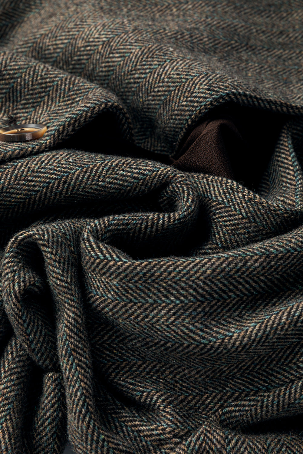 Desert Palm Twilled Single Breasted Lapel Blazer Coat