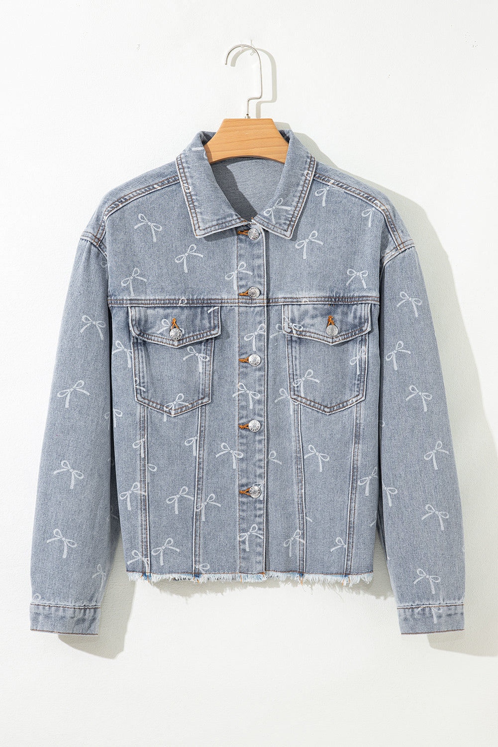 Raw Hem Denim Jacket