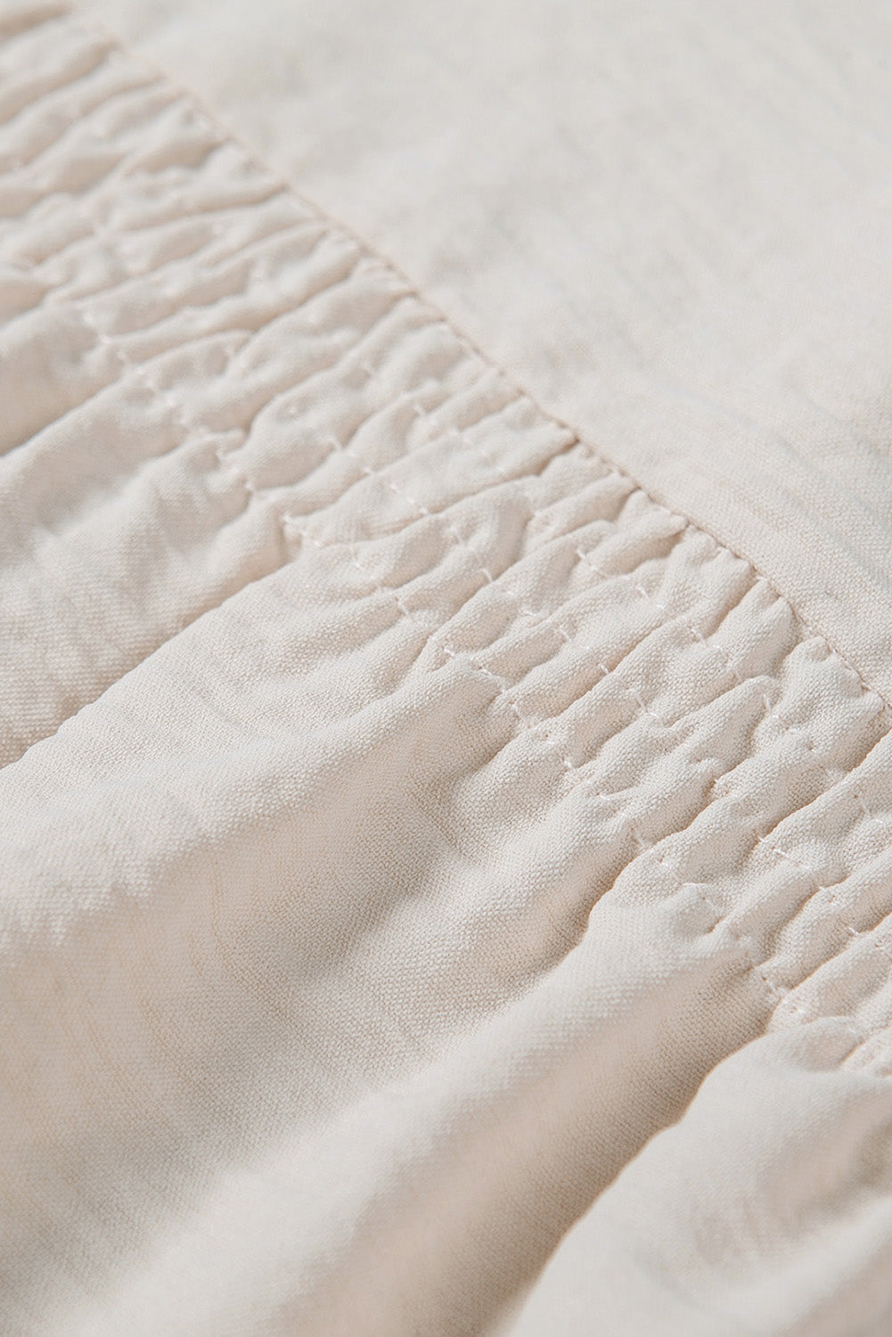 Apricot Frilled Sleeveless Top with Button Front Detail