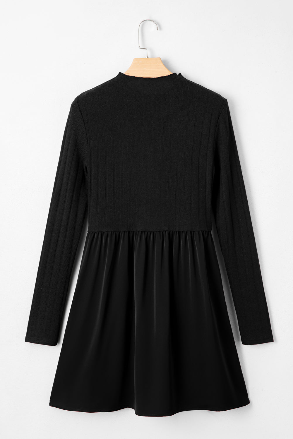 ribbed knit mini dress