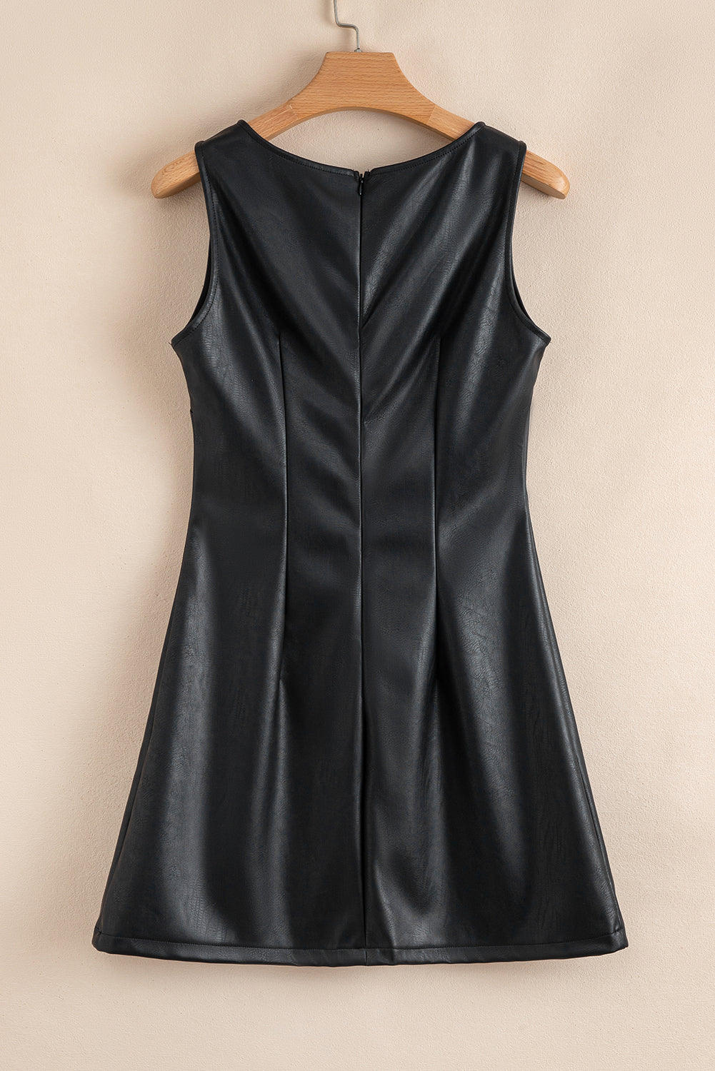 vegan leather dress
