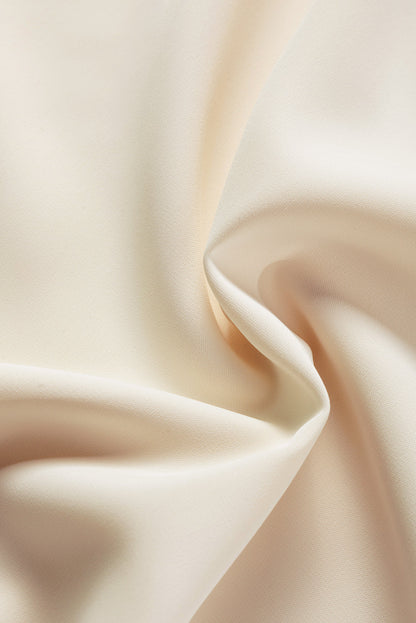 Elegant White Sequin Embellished V Neck Top