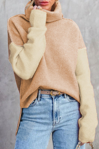 color block sweater