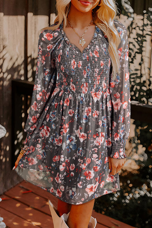 floral mini dress