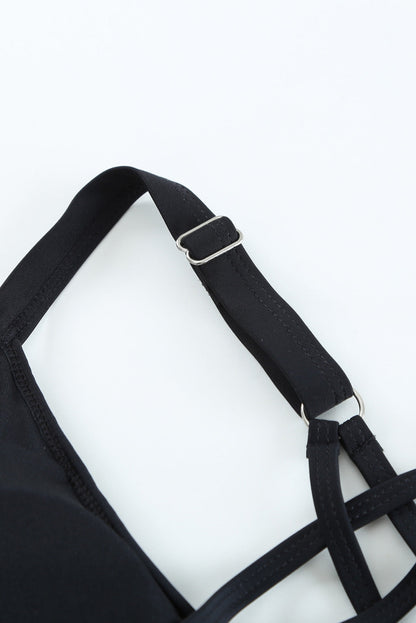 Floral Layered Tankini Set with Triangular Briefs