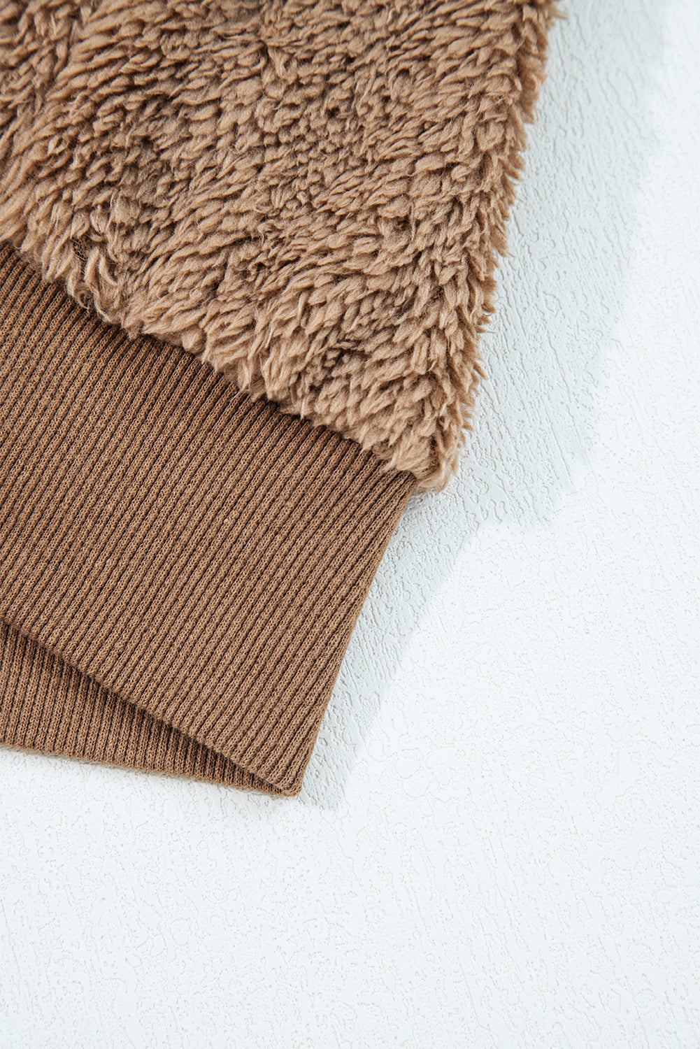 sherpa hoodie short set