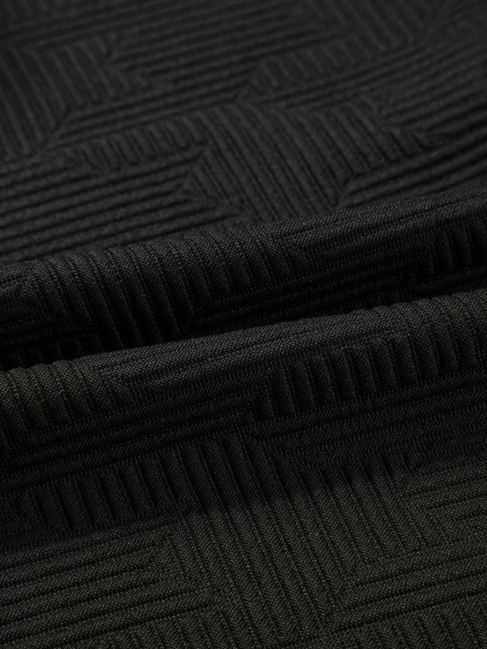 Chic Black Ruffle Sleeve Quarter Zip Top with Wide Leg Pants Set