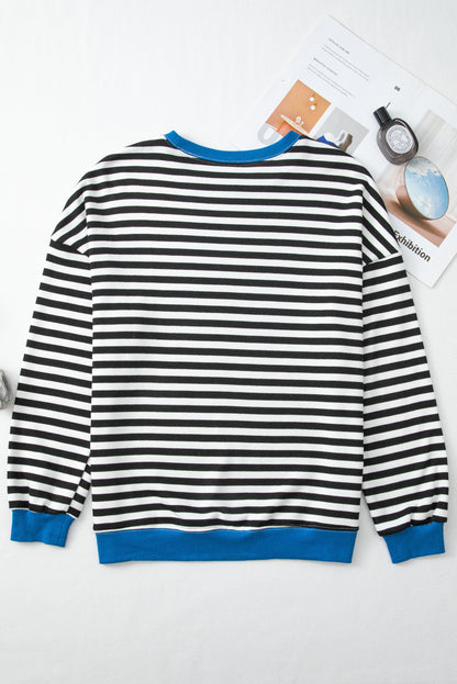 striped sweatshirt