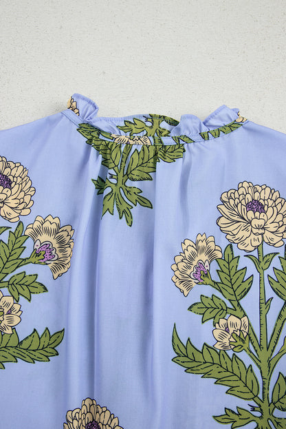 floral long sleeve blouse