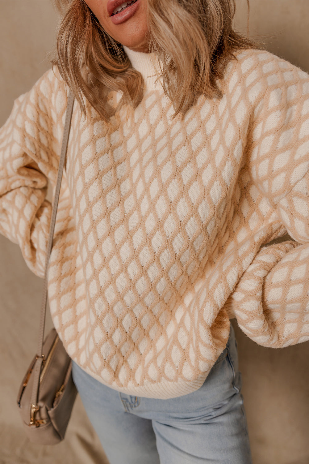 textured knit sweater