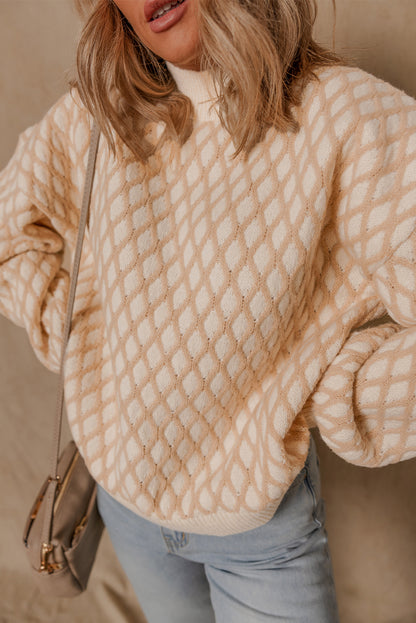 textured knit sweater
