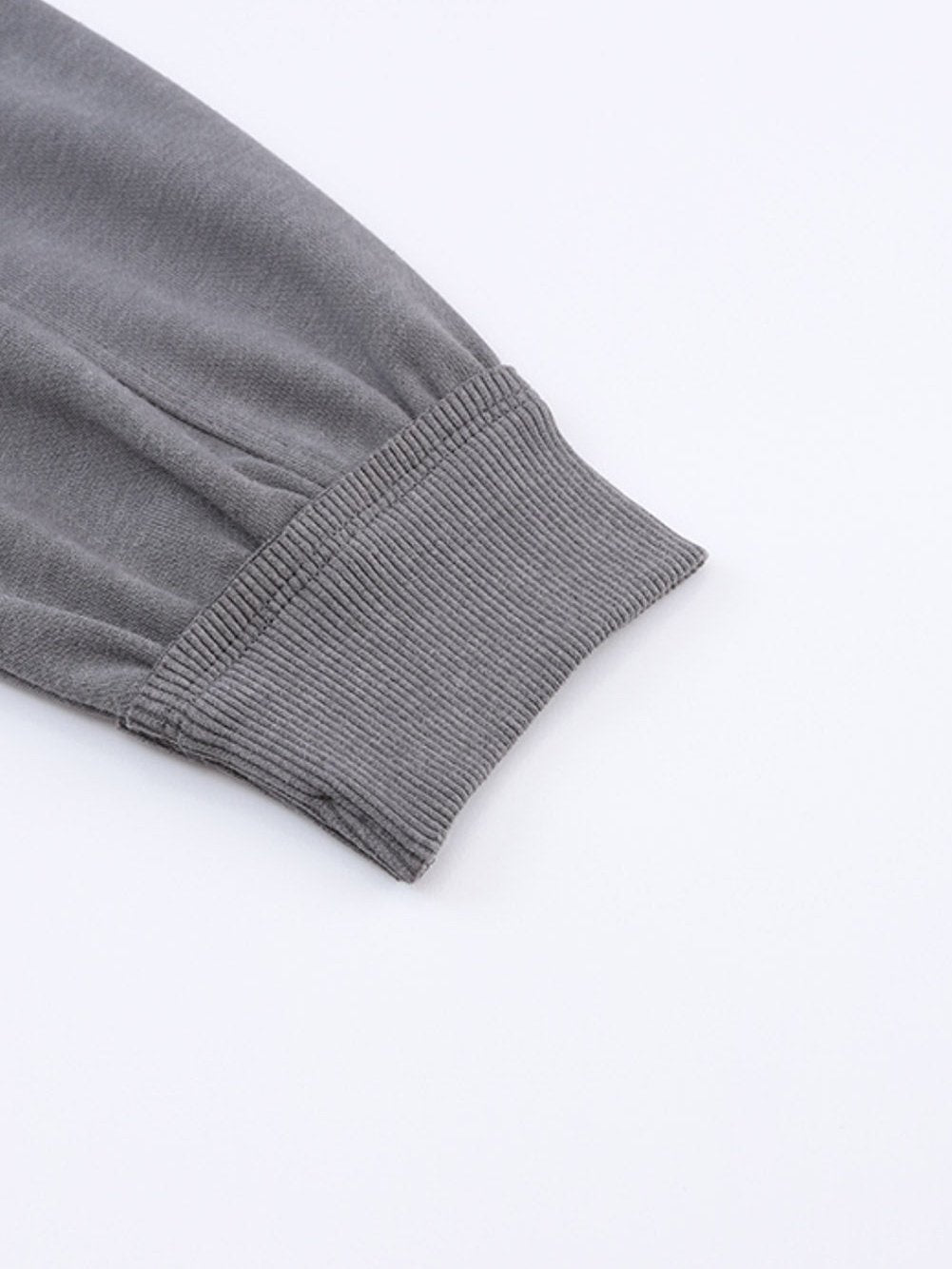 Exposed Seam Twist Gray Oversized Pullover with Open Back