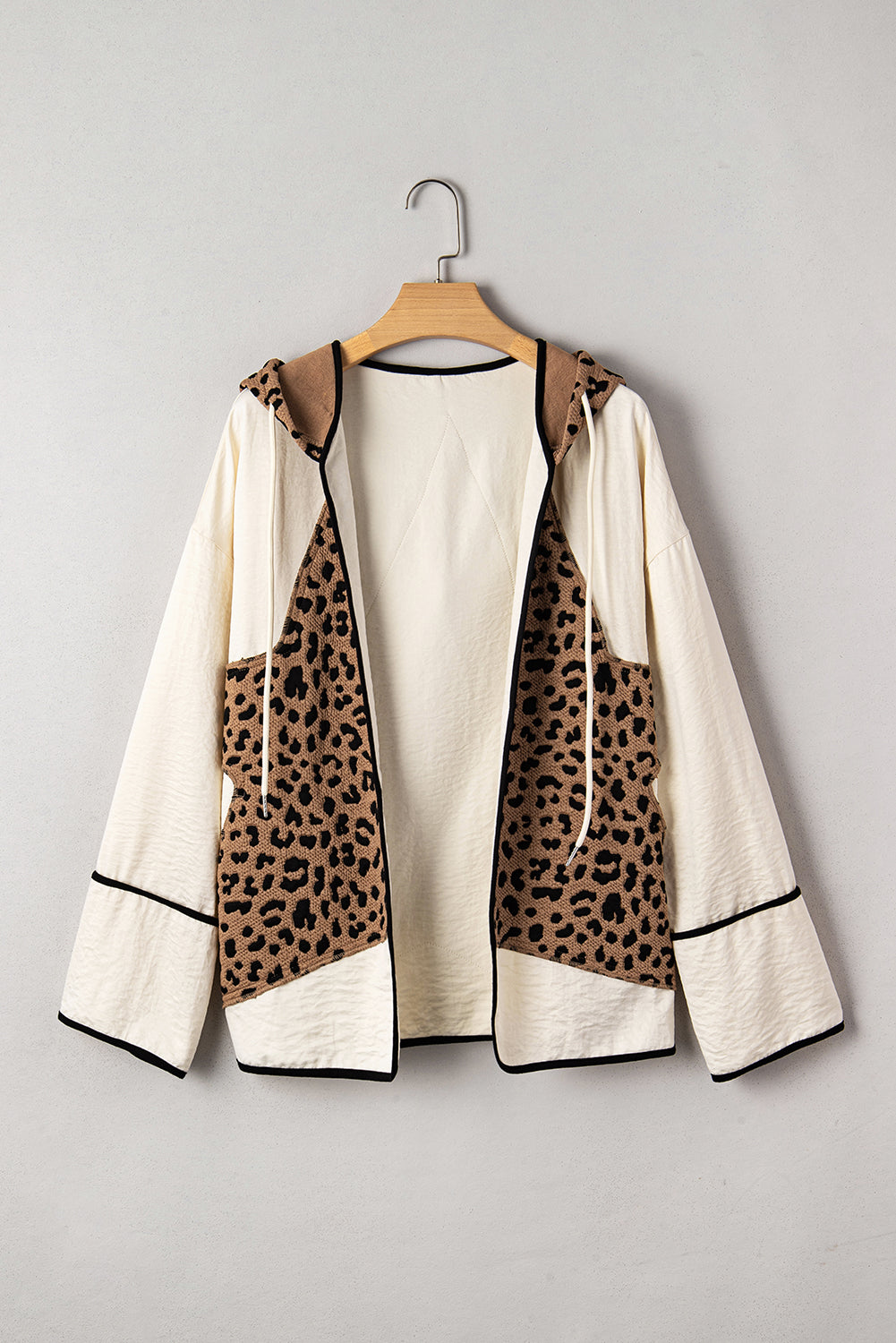 leopard patchwork jacket
