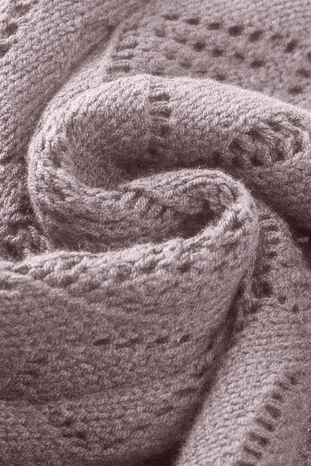 openwork knit cardigan