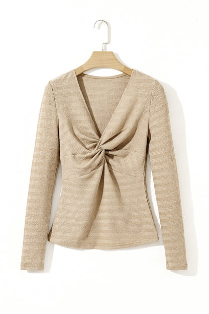 long sleeve twist top