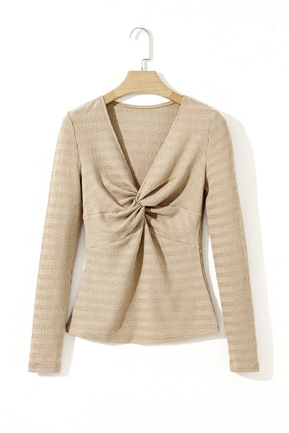 long sleeve twist top