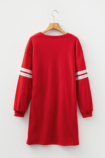 varsity sweatshirt dress