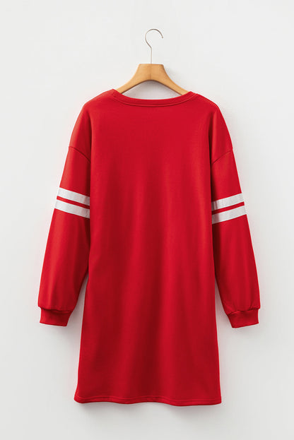 varsity sweatshirt dress